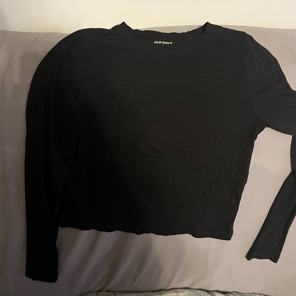 Old Navy Women's Black Long Sleeve Tee
